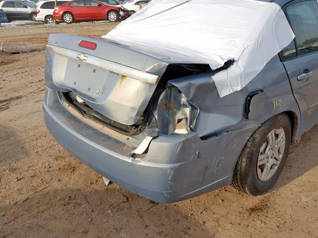 1G1ZS58F28F117751 - 2008 CHEVROLET MALIBU LS BLUE photo 9