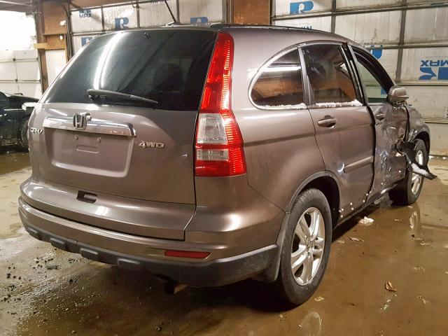 5J6RE4H75AL047391 - 2010 HONDA CR-V EXL GRAY photo 4