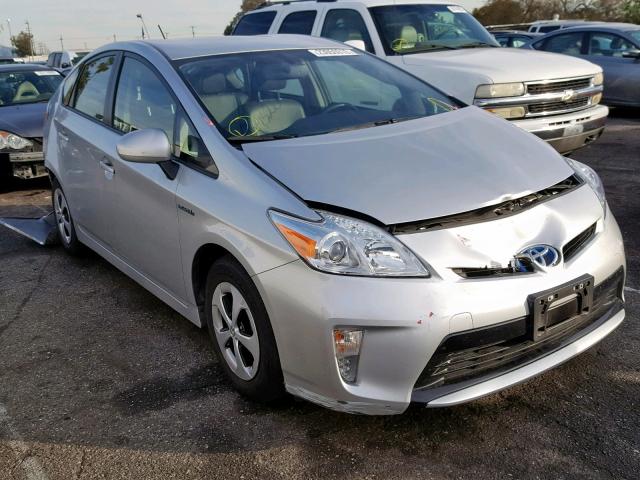 JTDKN3DU7C5432164 - 2012 TOYOTA PRIUS SILVER photo 1