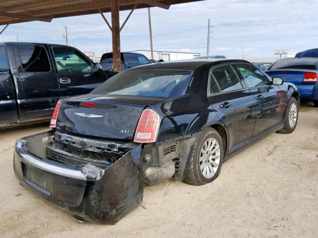 2C3CCAAG6CH174665 - 2012 CHRYSLER 300 BLACK photo 4