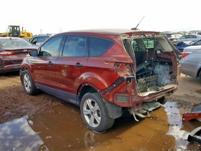 1FMCU0F71FUA62929 - 2015 FORD ESCAPE S RED photo 3