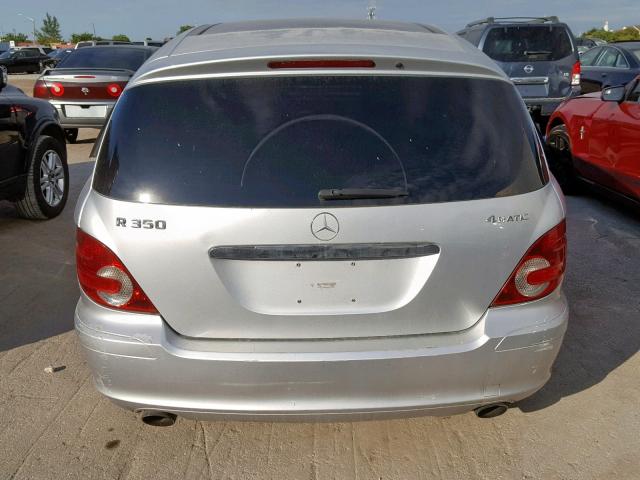 4JGCB65E77A459606 - 2007 MERCEDES-BENZ R 350 SILVER photo 10