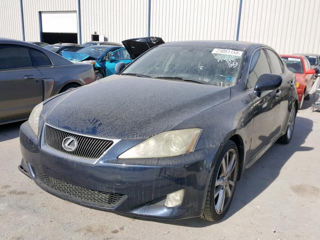 JTHBK262265023717 - 2006 LEXUS IS 250 BLUE photo 2