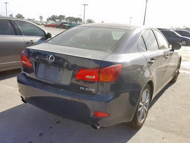 JTHBK262265023717 - 2006 LEXUS IS 250 BLUE photo 4