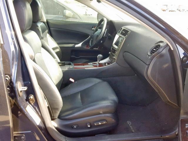 JTHBK262265023717 - 2006 LEXUS IS 250 BLUE photo 5