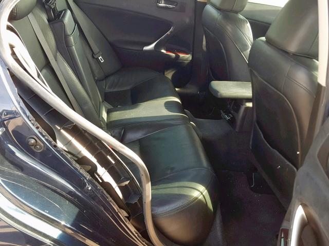 JTHBK262265023717 - 2006 LEXUS IS 250 BLUE photo 6