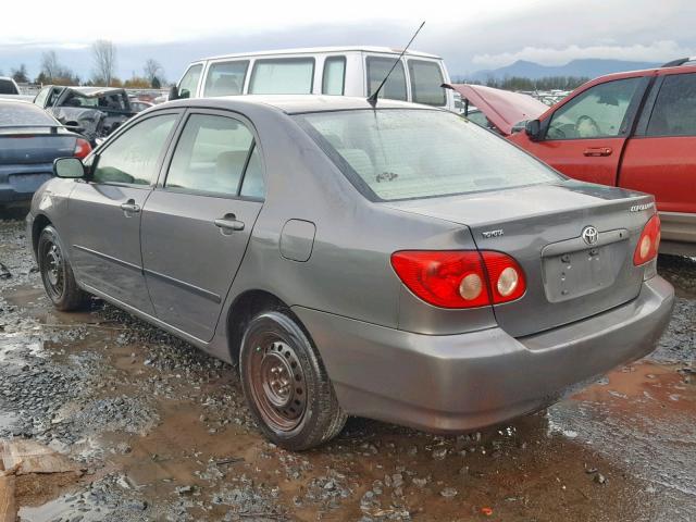 1NXBR32E95Z469754 - 2005 TOYOTA COROLLA CE GRAY photo 3