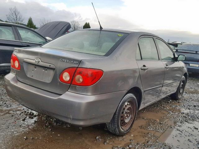 1NXBR32E95Z469754 - 2005 TOYOTA COROLLA CE GRAY photo 4