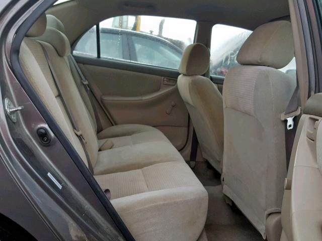 1NXBR32E95Z469754 - 2005 TOYOTA COROLLA CE GRAY photo 6