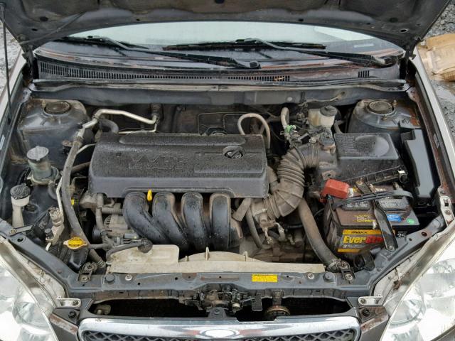 1NXBR32E95Z469754 - 2005 TOYOTA COROLLA CE GRAY photo 7