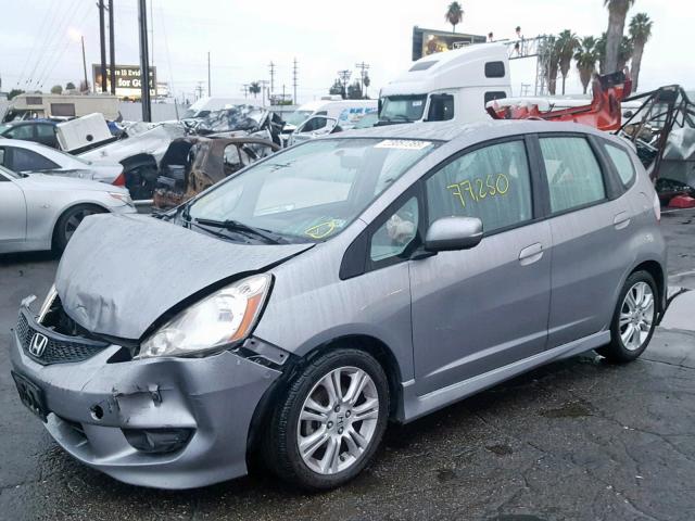 JHMGE88659S006464 - 2009 HONDA FIT SPORT GRAY photo 2