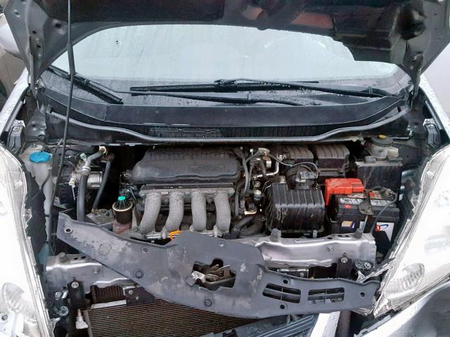 JHMGE88659S006464 - 2009 HONDA FIT SPORT GRAY photo 7