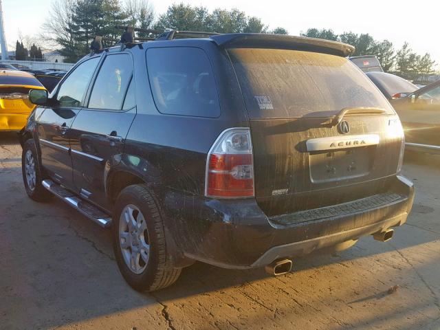 2HNYD18906H526305 - 2006 ACURA MDX TOURIN BLACK photo 3