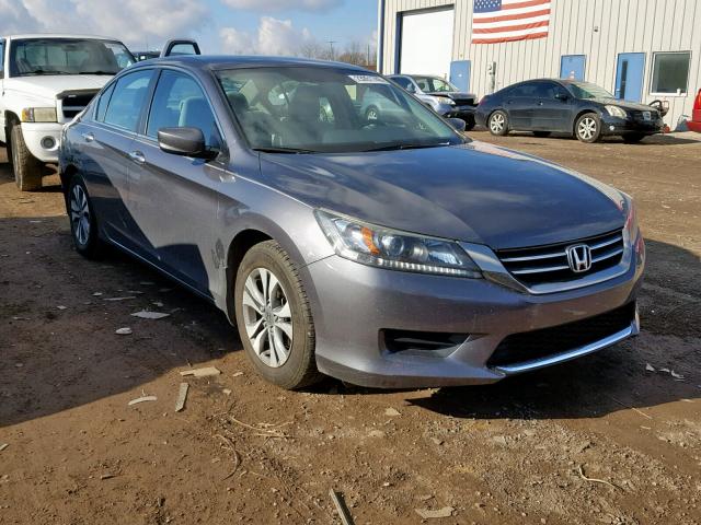 1HGCR2F3XDA004316 - 2013 HONDA ACCORD LX GRAY photo 1