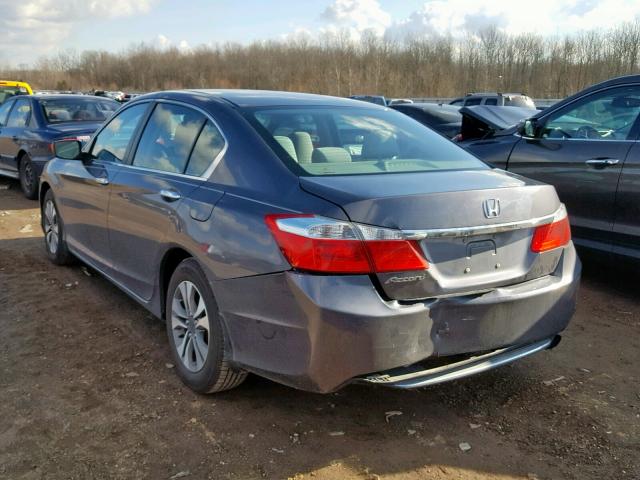 1HGCR2F3XDA004316 - 2013 HONDA ACCORD LX GRAY photo 3