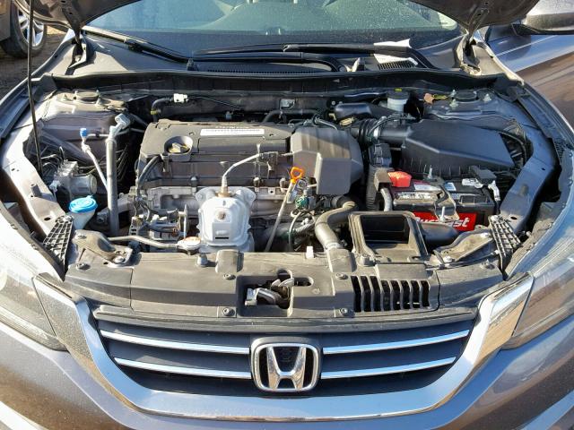 1HGCR2F3XDA004316 - 2013 HONDA ACCORD LX GRAY photo 7