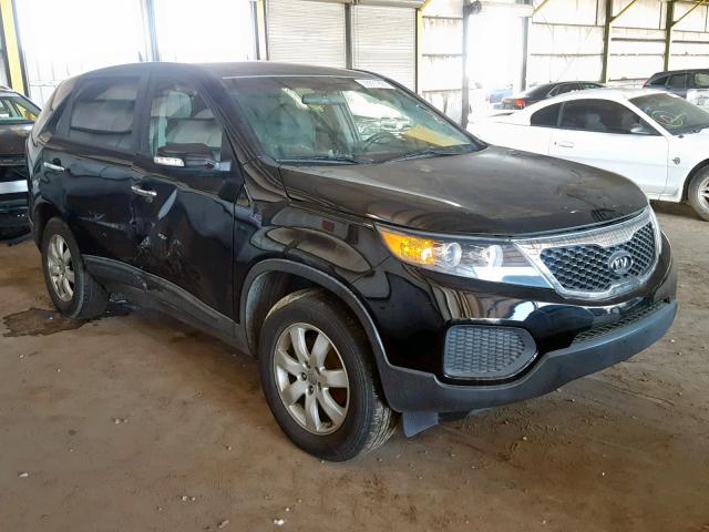 5XYKT3A18DG333104 - 2013 KIA SORENTO LX BLACK photo 1