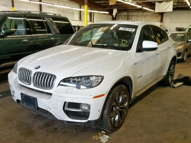 5UXFG8C55DL592297 - 2013 BMW X6 XDRIVE5 WHITE photo 2