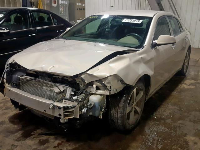 1G1ZC5E14BF259354 - 2011 CHEVROLET MALIBU 1LT ბეჟი ფოტო 2