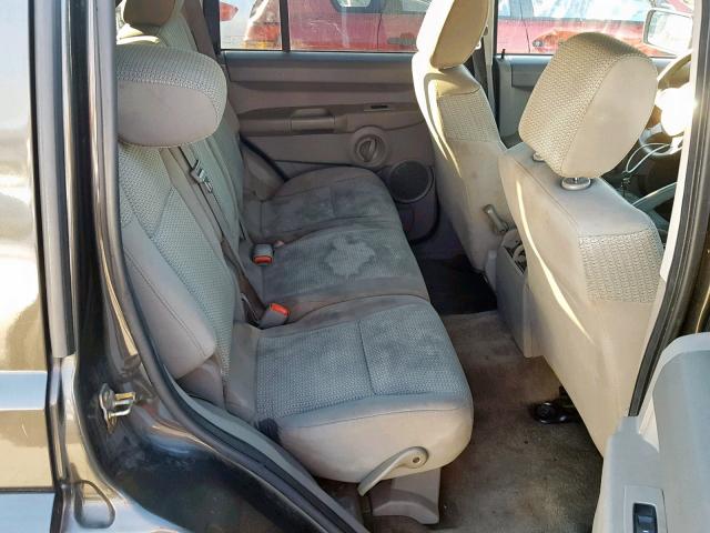 1J8HH48N26C221893 - 2006 JEEP COMMANDER BROWN photo 6