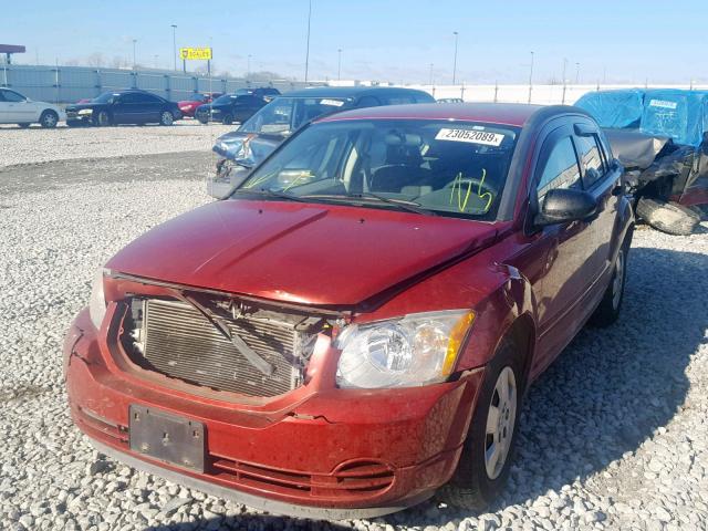 1B3HB28B37D242509 - 2007 DODGE CALIBER RED photo 2