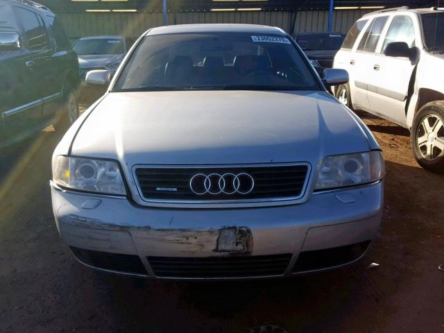 WAULD64B52N090037 - 2002 AUDI A6 2.7T QU SILVER photo 9