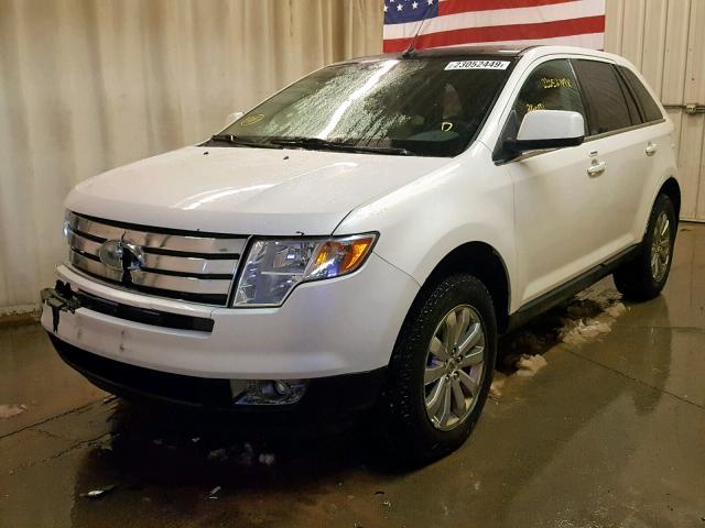 2FMDK49C08BB13260 - 2008 FORD EDGE LIMIT WHITE photo 2