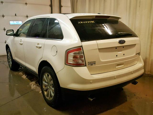 2FMDK49C08BB13260 - 2008 FORD EDGE LIMIT WHITE photo 3