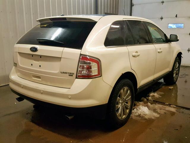 2FMDK49C08BB13260 - 2008 FORD EDGE LIMIT WHITE photo 4