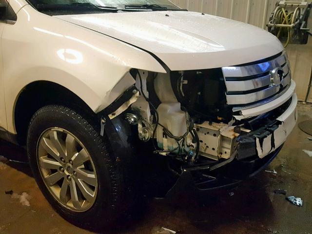 2FMDK49C08BB13260 - 2008 FORD EDGE LIMIT WHITE photo 9