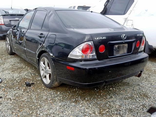 JTHBD182110009878 - 2001 LEXUS IS 300 BLACK photo 3