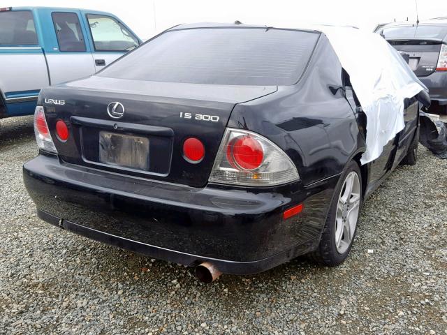 JTHBD182110009878 - 2001 LEXUS IS 300 BLACK photo 4