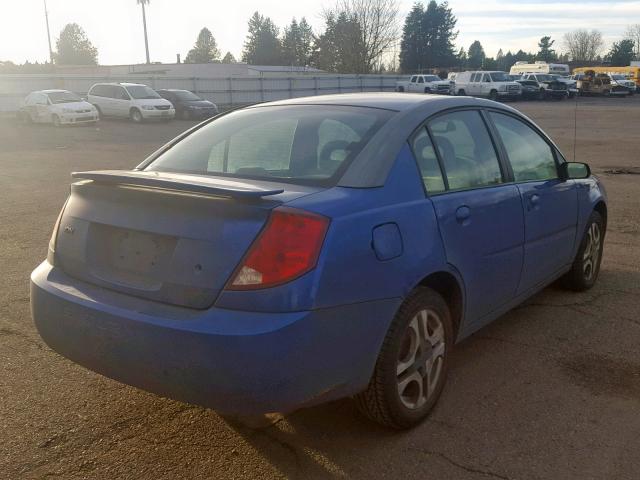 1G8AL52F23Z152141 - 2003 SATURN ION LEVEL BLUE photo 4