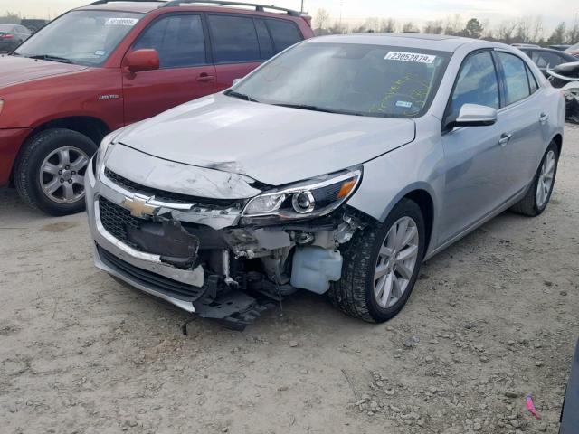 1G11H5SL4EF105154 - 2014 CHEVROLET MALIBU LTZ SILVER photo 2