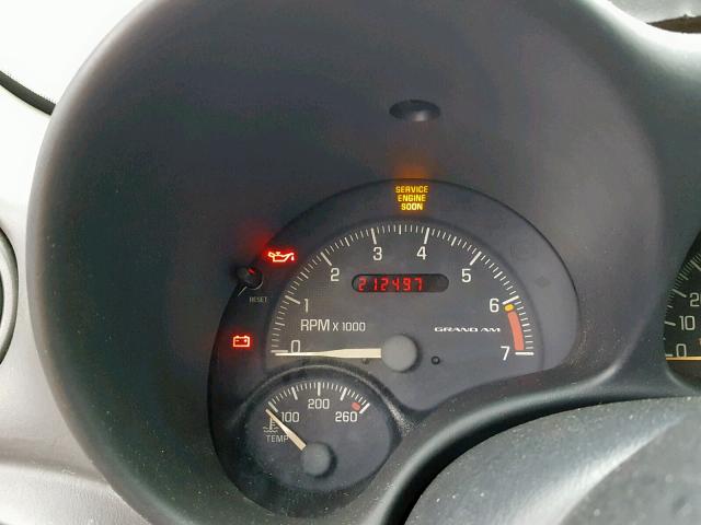 1G2NF52E6YM857040 - 2000 PONTIAC GRAND AM S ვერცხლისფერი ფოტო 8