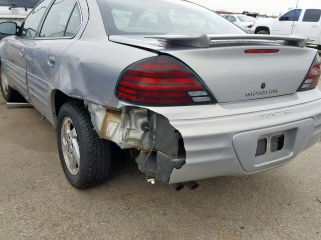 1G2NF52E6YM857040 - 2000 PONTIAC GRAND AM S ვერცხლისფერი ფოტო 9