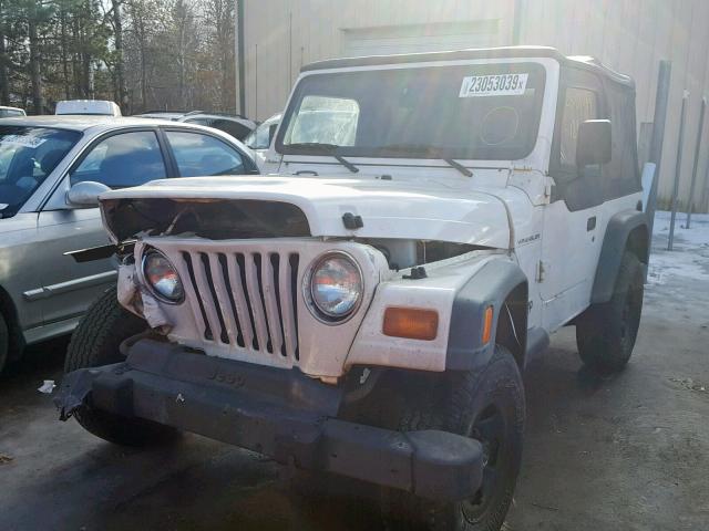 1J4FY29P3WP766362 - 1998 JEEP WRANGLER / WHITE photo 2