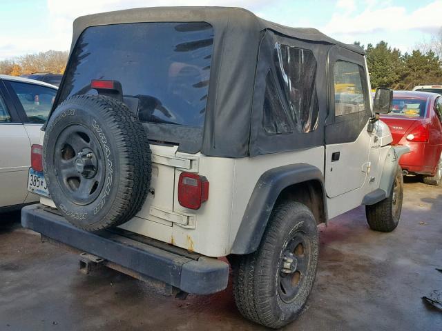 1J4FY29P3WP766362 - 1998 JEEP WRANGLER / WHITE photo 4