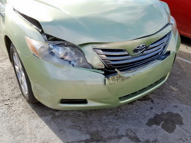 JTNBB46KX73002510 - 2007 TOYOTA CAMRY NEW GREEN photo 9