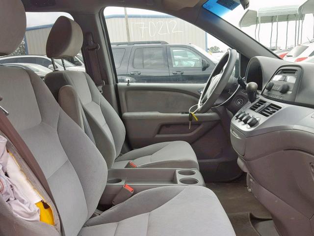 5FNRL3H23AB095307 - 2010 HONDA ODYSSEY LX GRAY photo 5