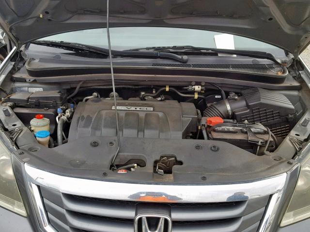 5FNRL3H23AB095307 - 2010 HONDA ODYSSEY LX GRAY photo 7