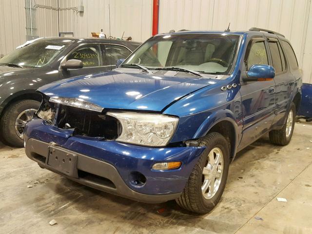 5GAET13M752282538 - 2005 BUICK RAINIER CX BLUE photo 2