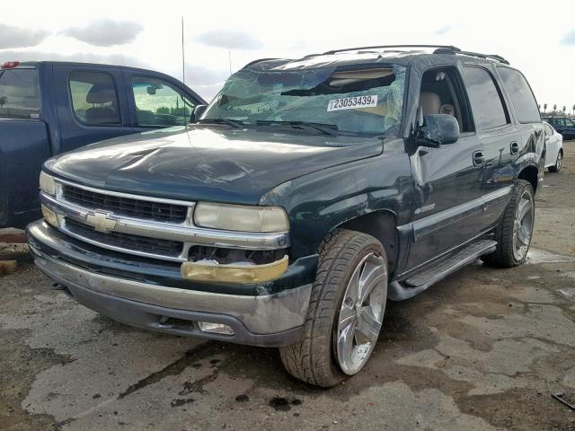1GNEK13T72J176320 - 2002 CHEVROLET TAHOE K150 GREEN photo 2