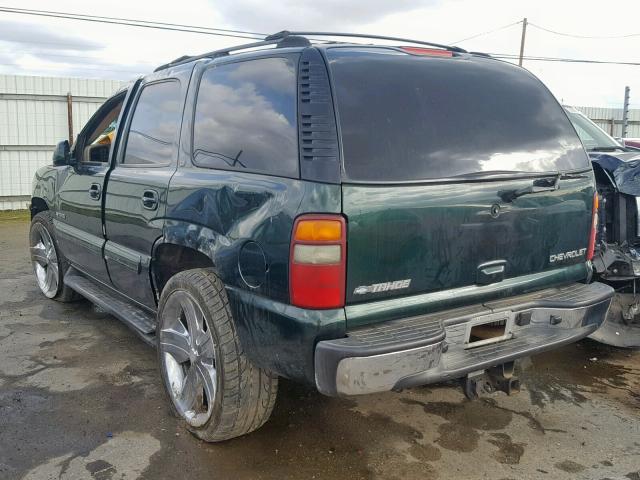 1GNEK13T72J176320 - 2002 CHEVROLET TAHOE K150 GREEN photo 3