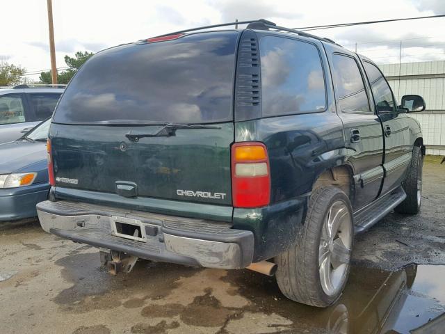 1GNEK13T72J176320 - 2002 CHEVROLET TAHOE K150 GREEN photo 4