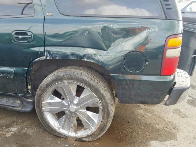 1GNEK13T72J176320 - 2002 CHEVROLET TAHOE K150 GREEN photo 9