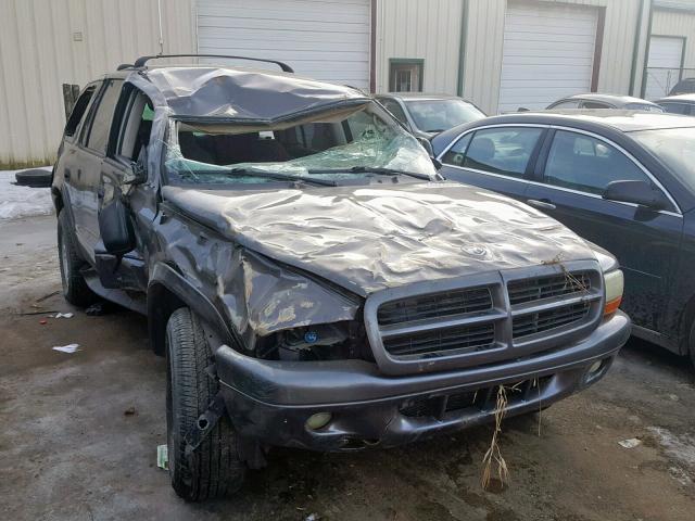 1B4HS38N02F197909 - 2002 DODGE DURANGO SP Сірий фото 1
