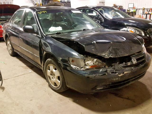 1HGCG16542A032689 - 2002 HONDA ACCORD EX BLACK photo 1