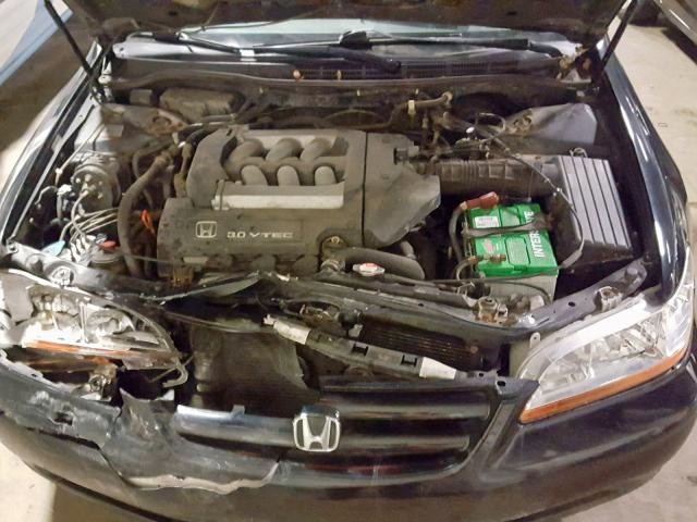 1HGCG16542A032689 - 2002 HONDA ACCORD EX BLACK photo 7