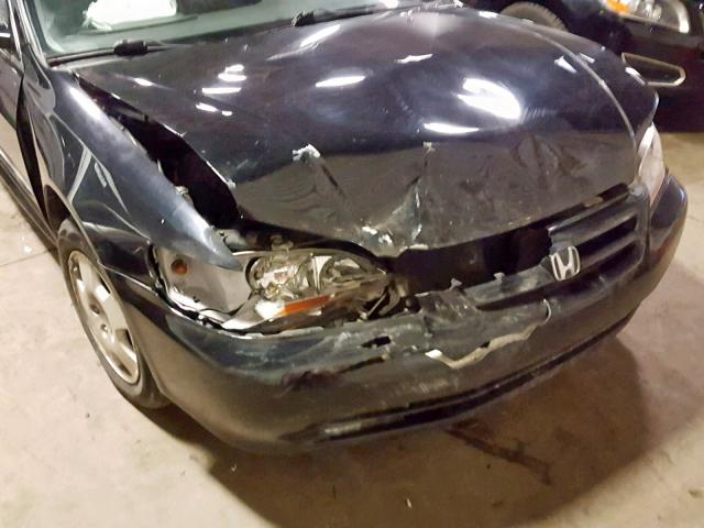 1HGCG16542A032689 - 2002 HONDA ACCORD EX BLACK photo 9